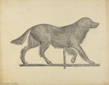 Dog Weather Vane, c. 1938. Creator: Gordon Sanborn.