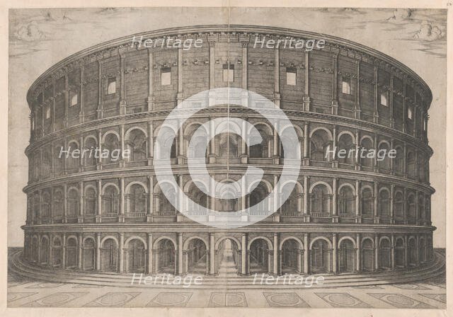 Speculum Romanae Magnificentiae: The Colosseum, 16th century., 16th century. Creator: Anon.