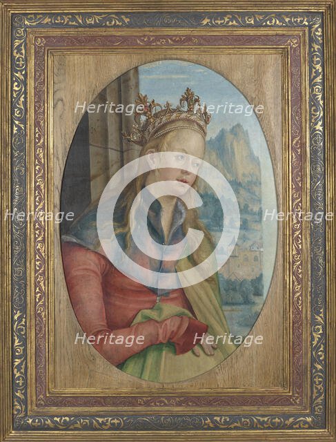 Saint Catherine of Alexandria-Fragment of a Triptych Wing, c1511. Creator: Hans von Kulmbach.