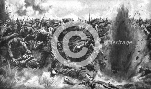 ''Des Hauts-de-Meuse a l'Aisne; Une attaque massive allemande sur le front britannique', 1914.. Creator: Unknown.