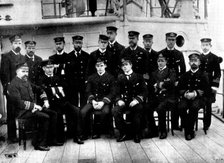 The Expedition against the Sierra Leone Insurgents: officers of H.M.S. "Fox", 1898. Creator: Unknown.