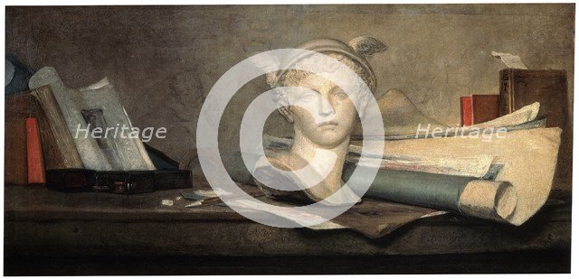 'Still Life with Attributes of the Arts', 18th century.  Artist: Jean-Simeon Chardin