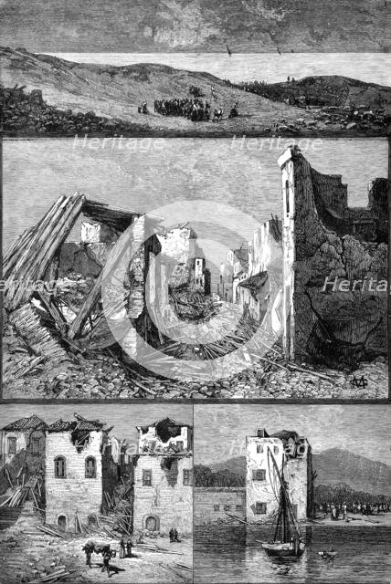 Ruins in Chios after the late disastrous earthquake, 1881. Creator: Unknown.