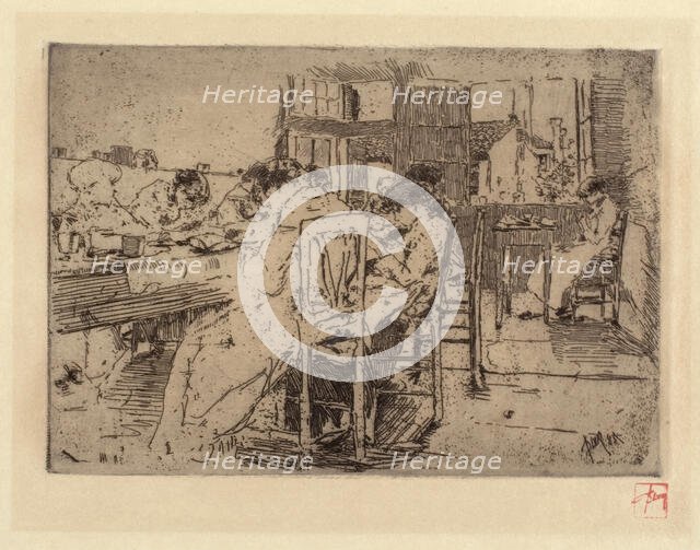 Interior of a Shop, 1885. Creator: Robert Frederick Blum.