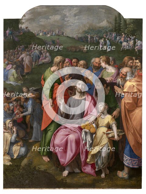 The Multiplication of Loaves and Fishes, 1598. Creator: Ambrosius Francken I.