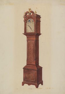Grandfather's Clock, c. 1942. Creator: Ralph Morton.