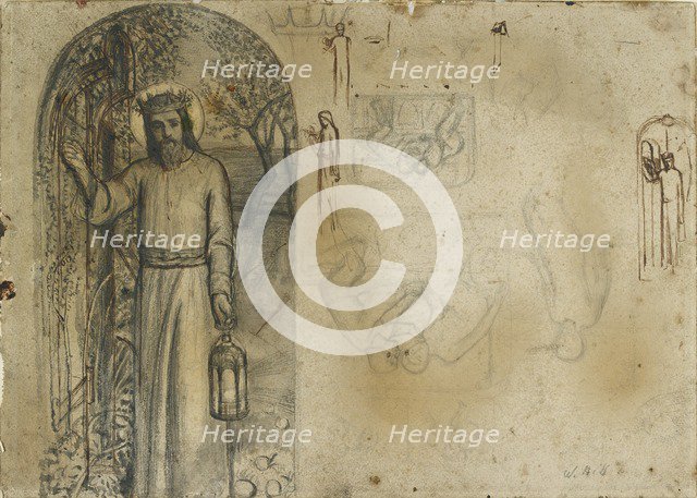 Studies for 'The Light of the World', 1851-1853. Artist: William Holman Hunt.