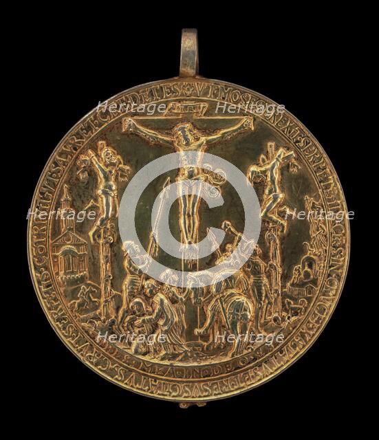 The Crucifixion [reverse], 1536. Creator: Reinhart, Hans.