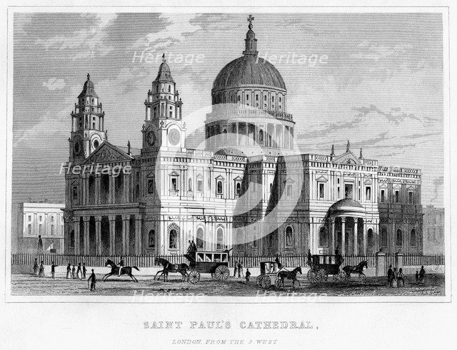 St Paul's Cathedral, City of London. Artist: Unknown