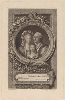 Louis XVI, Marie-Antoinette, and Louis-Charles, 1793. Creator: Jacob Adam.