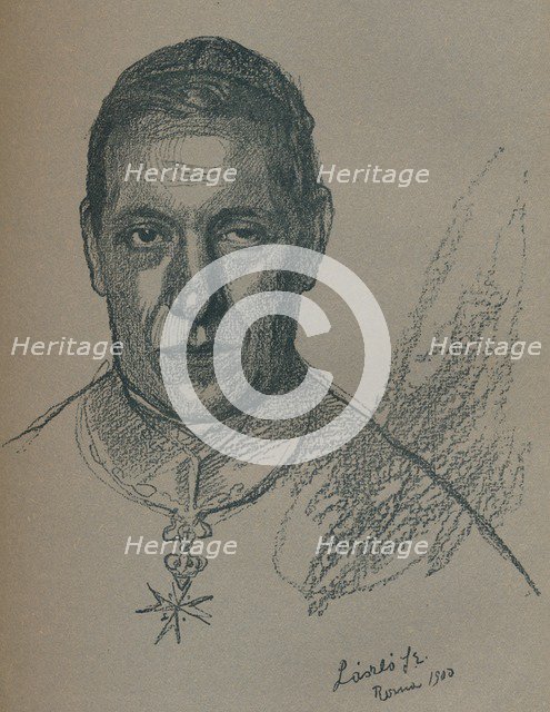 'Sketch-Portrait of His Eminence Cardinal Rampolla', 1900 (1901-1902). Artists: Fulop Laszlo, Philip A de Laszlo.
