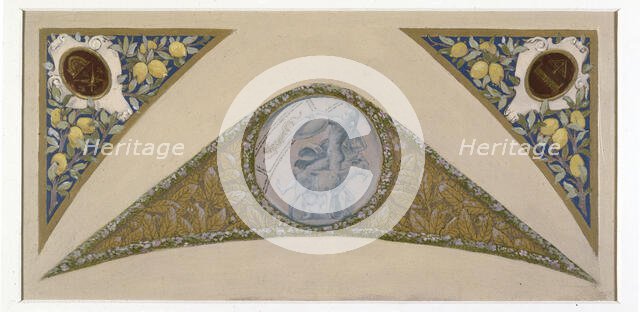 Sketch for the festive staircase of the Hotel de Ville in Paris: Capricorn, between 1888 and 1898. Creator: Luc Olivier Merson.