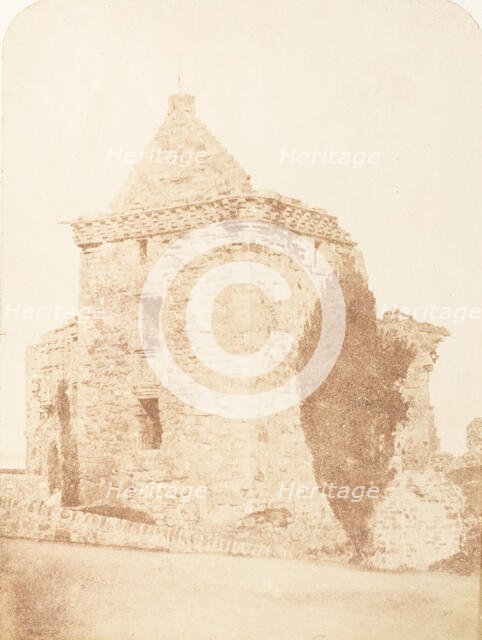 St. Andrews. The Fore Tower of the Castle, 1843-47. Creators: David Octavius Hill, Robert Adamson, Hill & Adamson.