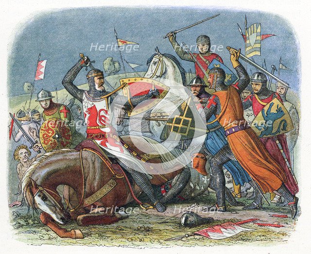 Battle of Alnwick, Northumberland, 1174, (1864). Artist: Unknown