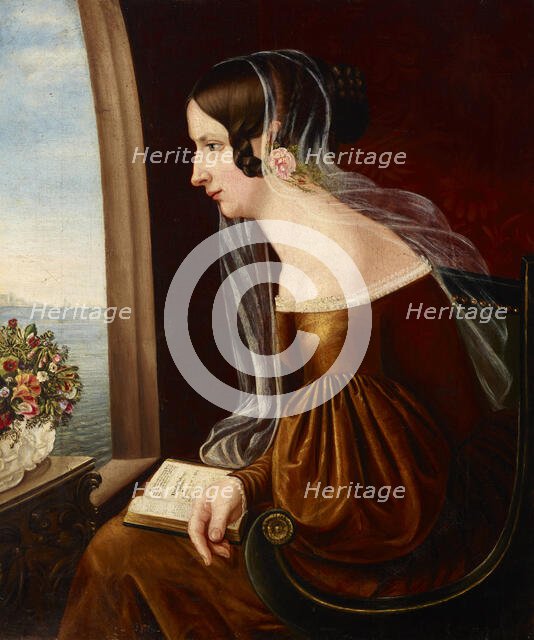 Portrait of a Young Woman by the Window, 1st half of 19th century. Creator: Unknown.