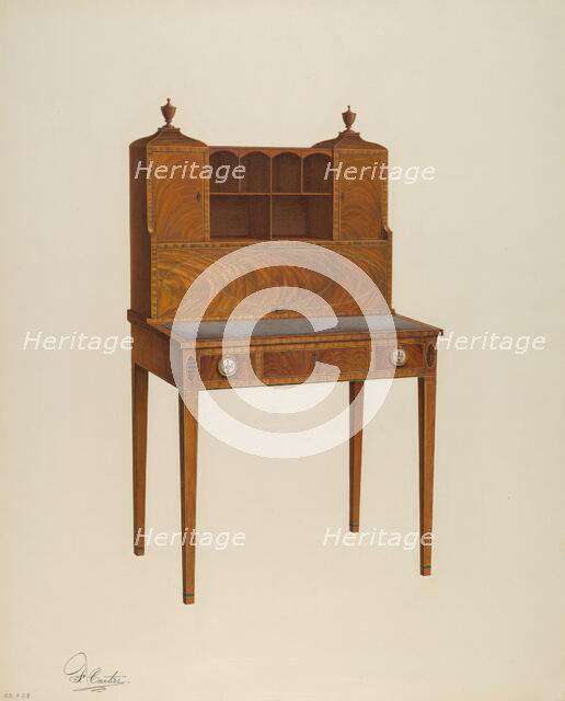 Desk, 1940. Creator: Ferdinand Cartier.