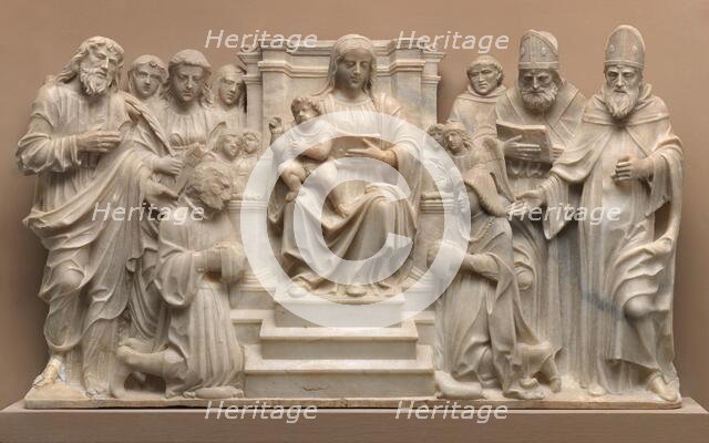 Madonna and Child with Saints and Donors, 1490s. Creator: Gasparo Cairano.