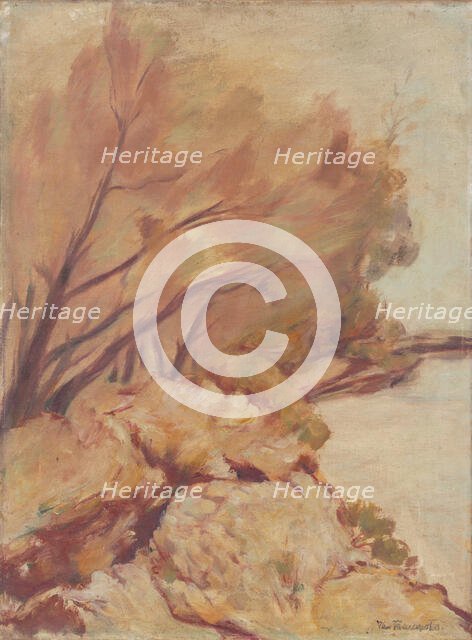 Trenches by the Danube, 1920-1939. Creator: Jan Trampota.