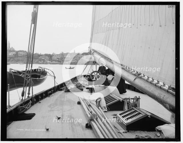 Deck of Mayflower, 1886. Creator: Unknown.