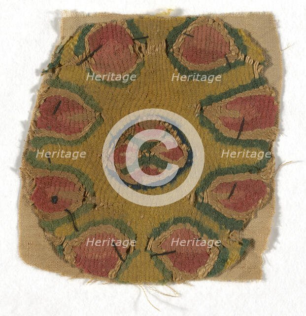 Roundel, Egypt, Roman period (30 B.C.- 641 A.D.)/ Arab period (641-969), 5th/8th century. Creator: Unknown.