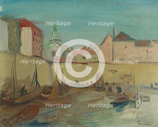 Port of Dubrovnik, 1920-1935. Creator: Václav Srutek.