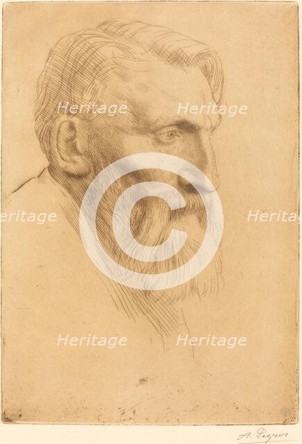 Auguste Rodin. Creator: Alphonse Legros.