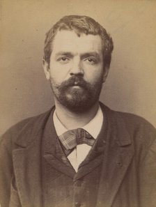 Braun. Frédéric, Charles. 28 ans. Fiché le 22/2/94., 1894. Creator: Alphonse Bertillon.