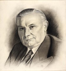 Ernest Bevin, between 1939 and 1946. Creators: Central Office of Information, Arthur Boughey.