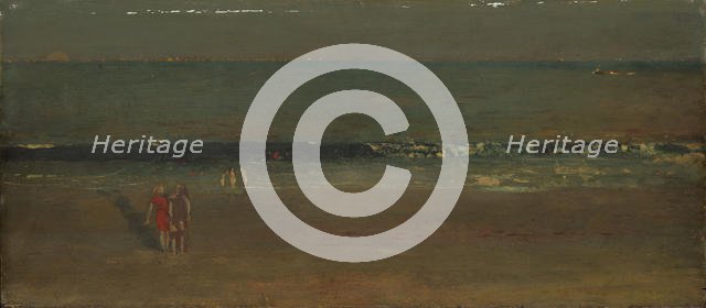 The Beach, Late Afternoon, 1870-72 (?). Creator: Winslow Homer.