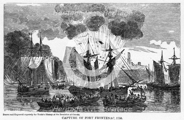 'Capture of Fort Frontenac, 1758', (1877). Artist: Unknown