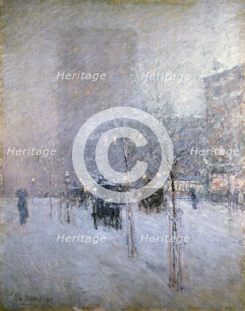 Late Afternoon, New York, Winter, 1900. Artist: Hassam, Childe (1859-1935)