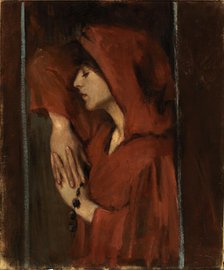 Woman with Red Hood, late 19th-early 20th century. Creator: Alice Pike Barney.