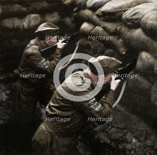 'Covering the road block', 1941. Artist: Cecil Beaton.