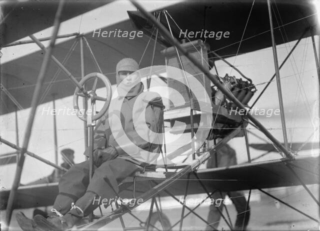 Curtiss Airplane - J.A.D. McCurdy, Aviator, 1912. Creator: Harris & Ewing.