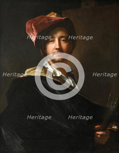 Self Portrait in a Turban, 1698. Creator: Rigaud, Hyacinthe François Honoré (1659-1743).