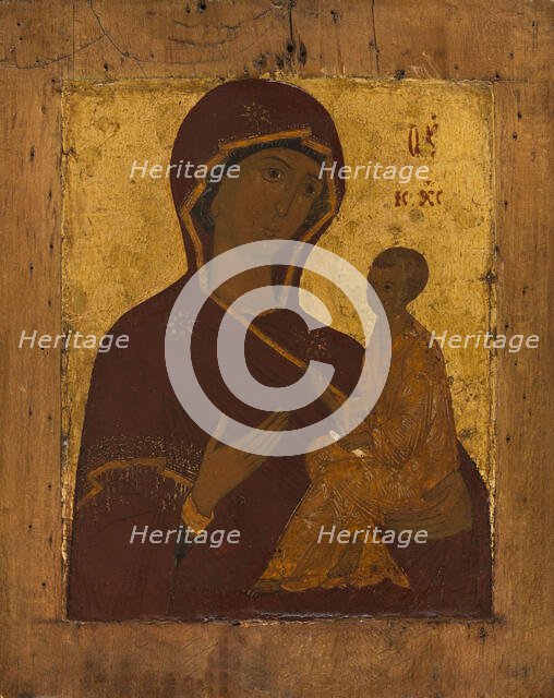 The Mother of God by Tikhvin, between 1500 and 1525. Creator: Moscow School.