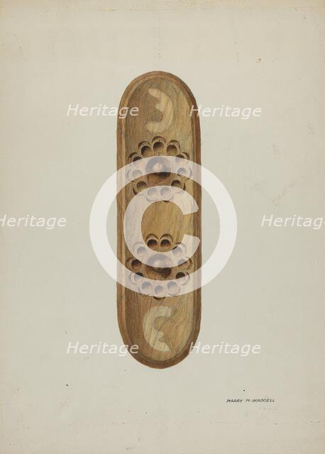 Confessional, Detail from Side, 1940. Creator: Harry Mann Waddell.