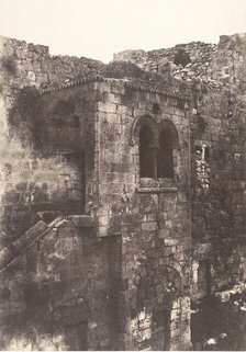 Jérusalem, Escalier arabe de Sainte-Marie-la-Grande, 1854. Creator: Auguste Salzmann.