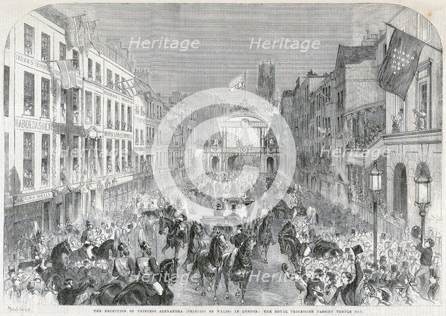 London's welcome to Princess Alexandra, 1863. Artist: Unknown.