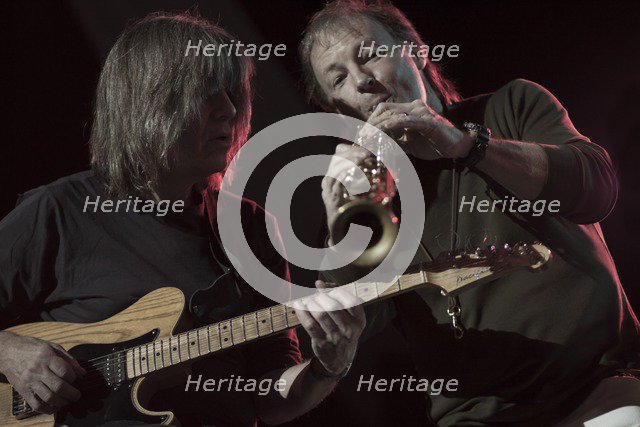 Mike Stern and Bill Evans, 2013. Artist: Alan John Ainsworth.