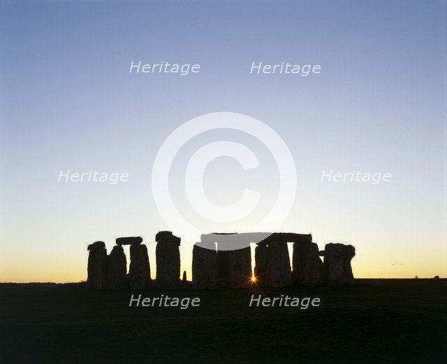 Stonehenge, Wiltshire. Artist: Unknown.