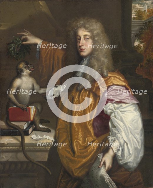 Portrait of John Wilmot, 2nd Earl of Rochester (1647-1680). Artist: Huysmans, Jacob (c. 1633–1696)