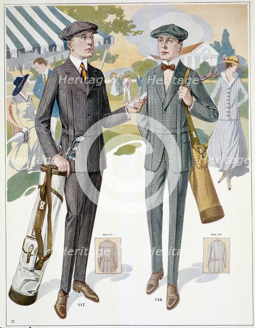 Golfing fashions, c1910s. Artist: Unknown