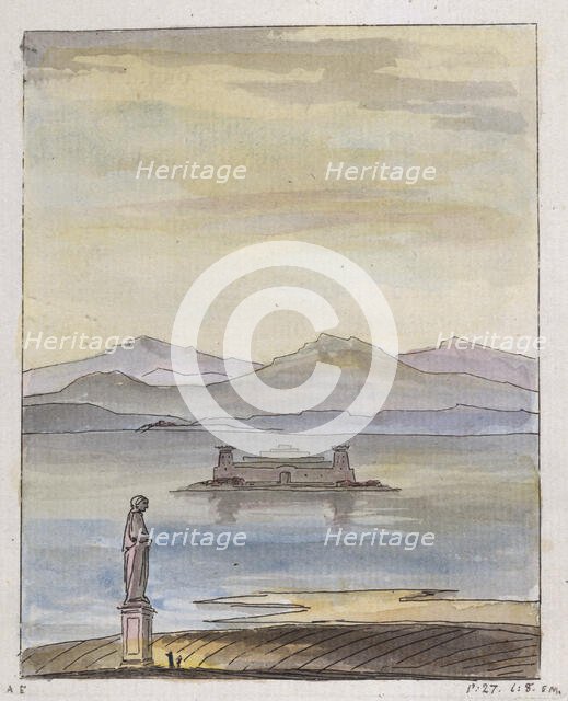 View of Isola Bella, Lake Maggiore, 1786.  Creator: Elias Martin.