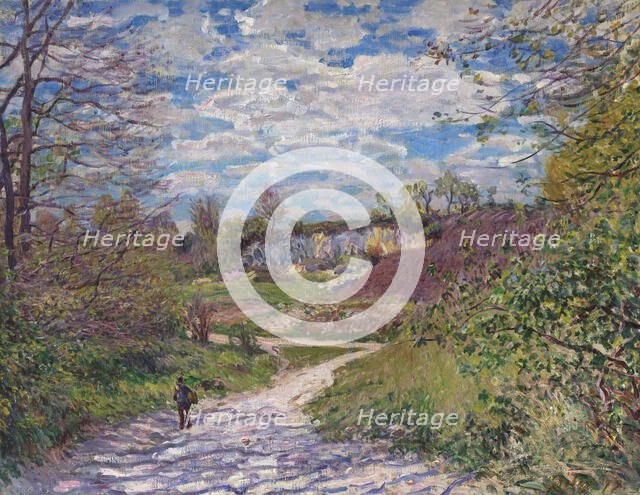 Soleil d'hiver à Veneux-Nadon (Winter sun at Veneux-Nadon), 1879. Creator: Sisley, Alfred (1839-1899).