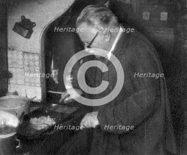 Prosper Montagne, French chef and author, 1932. Artist: Unknown