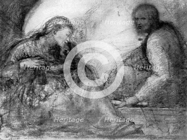 'The Madonna and Child and St Joseph', early 16th century, (1931).Artist: Correggio