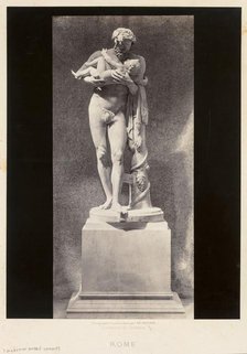 Silenus Holding the Child Dionysus, Louvre Museum, Paris, c. 1860s. Creator: Charles Soulier (French, 1830-1900).