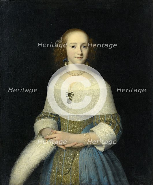 Portrait of a Young Woman (possibly Susanna Reael), 1656. Artist: Luttichuys, Isaack (1616-1673)