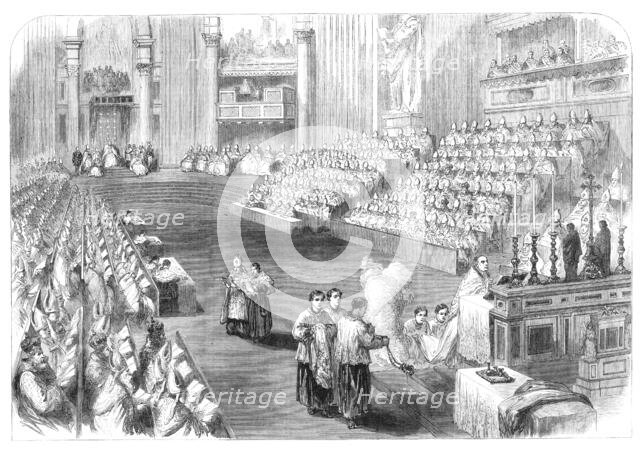 The Ecclesiastical Council at Rome, 1870. Creator: Unknown.